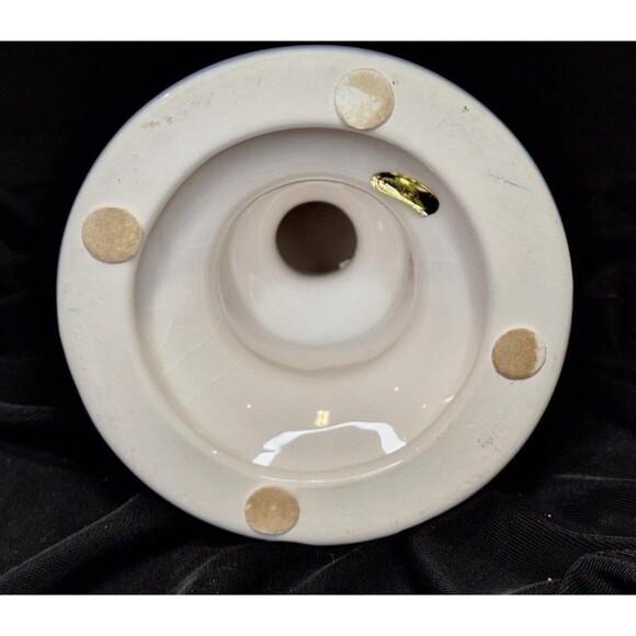 Set of 2 Candle Holders Blue Floral Design Possibly Lillian Vernon, Not Marked - Picture 10 of 12